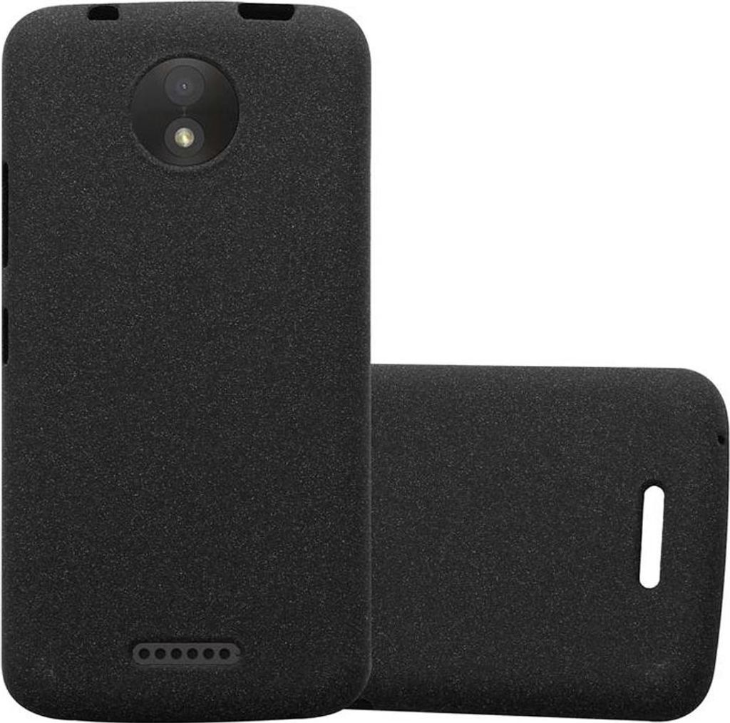 Cadorabo Schutzhülle für Motorola MOTO C Hülle in Schwarz Handyhülle TPU Etui Cover Case