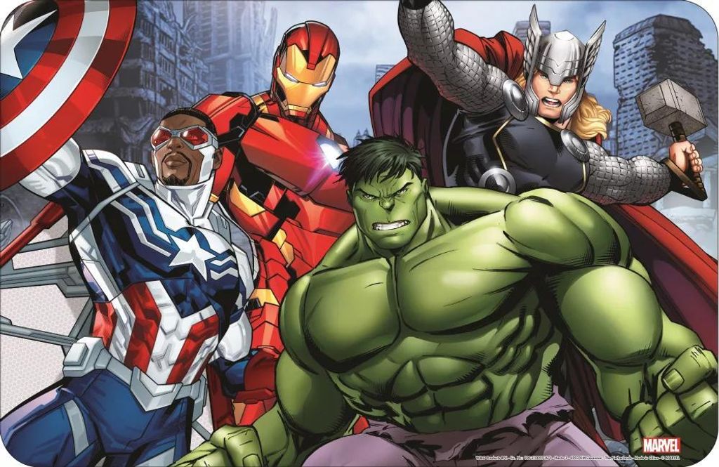 Ultiluxe Avengers Team Platzmatte 43x28 cm für Kinder