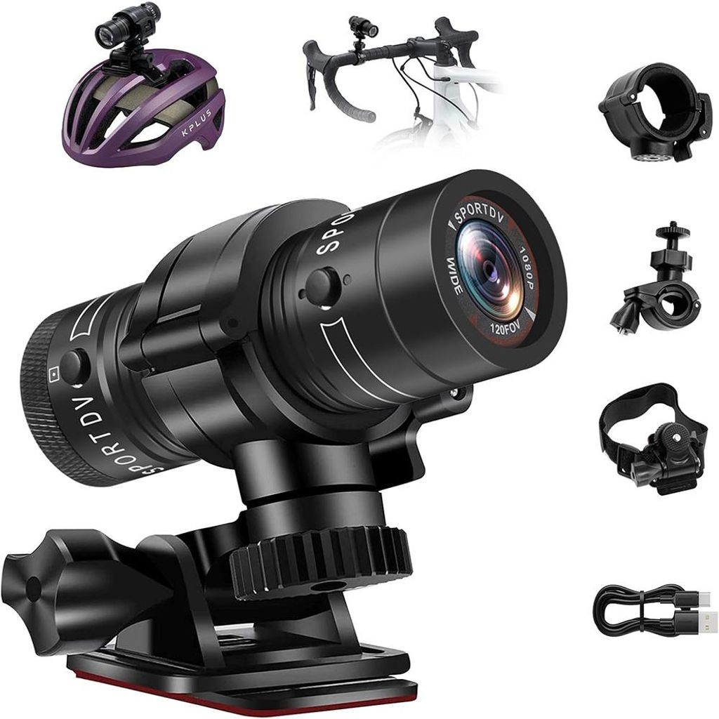 Cyklistická kamera s rozlišením 1080p, cyklistická kamera, Obrázek produktu 