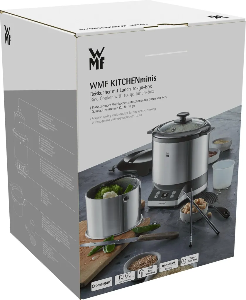 Cuiseur à riz WMF KÜCHENminis en inox pour un déjeuner à emporter