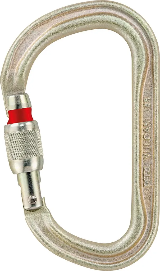 Mousqueton Petzl Vulcan Screw-Lock 45kN Acier pour Travaux Lourdes