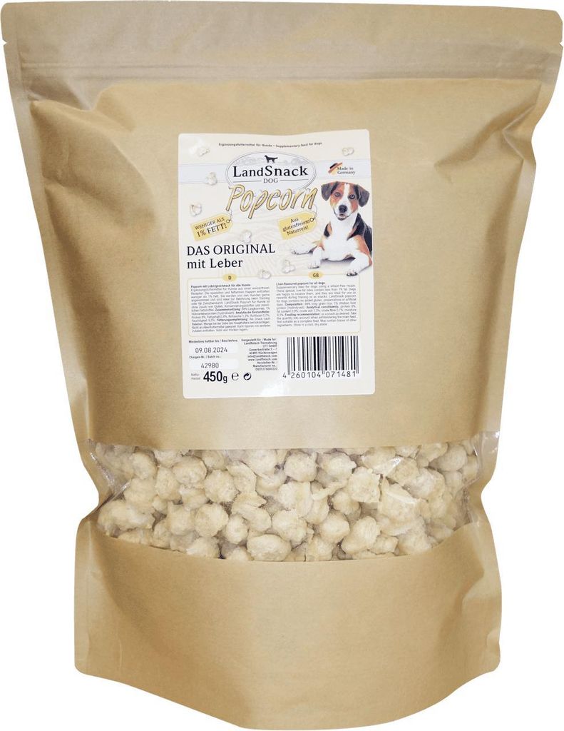 LandFleisch Landsnack Popcorn mit Leber XXL-Pack 450 g
