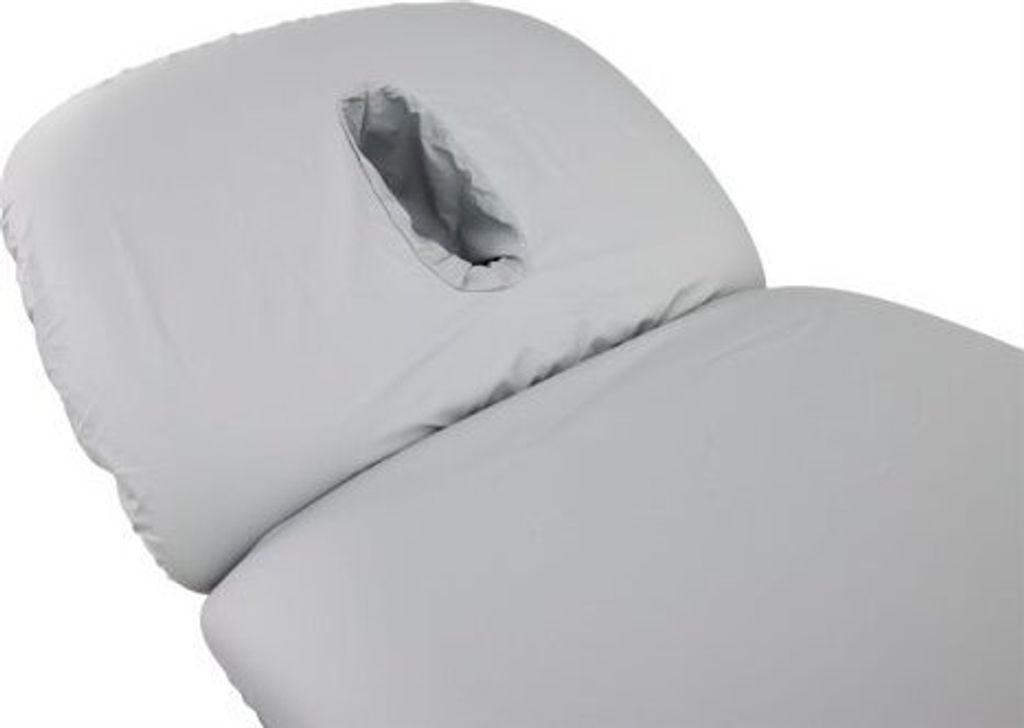 Habys Ölresistenter PolyurethanBezug für Massageliege Agila 2, Massagetisch, Spannbezug, Schutzüberzug, Abwischbar, Wasserdicht, Feuerfest, Grau
