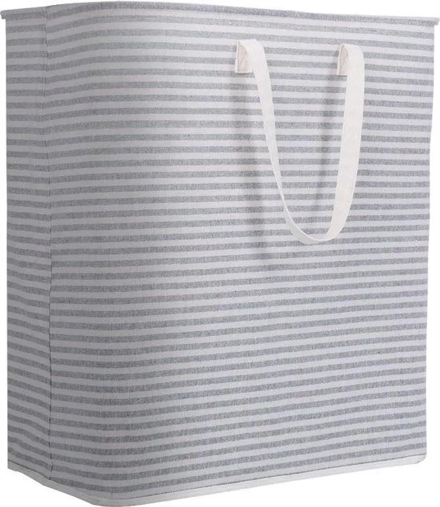 Panier à linge imperméable 100L gris - PE durable et facile à ranger