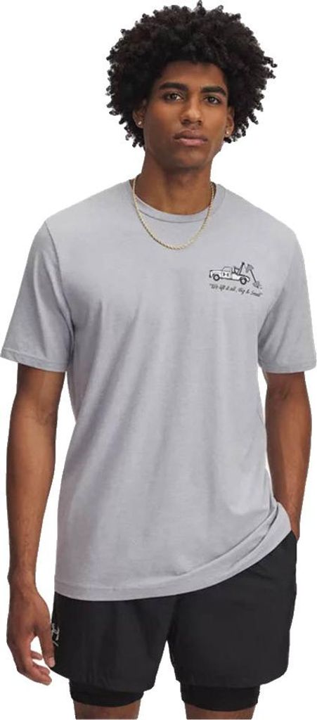 Under Armour 60/40s Body Shop Kurzarm-t-shirt Grau XS / Regular Mann Grau XS