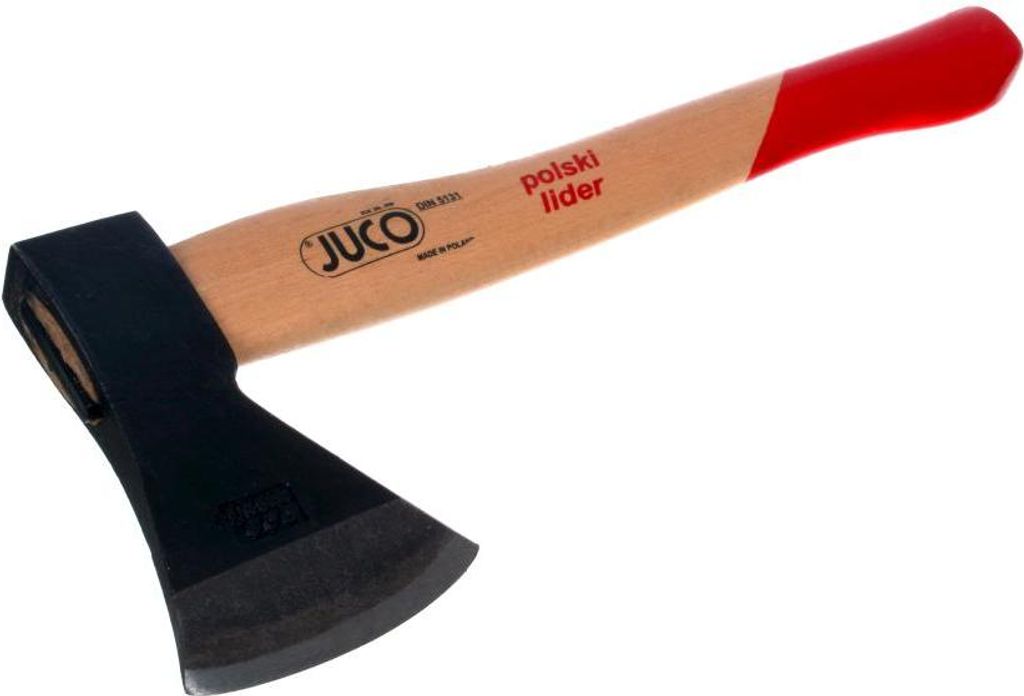 NAJDER Axt / 0,6 kg - 360 mm langlebige gehärtete Spitze, DIN 7294, Buchenstiel, starker Keil, ideal für Garten und BAU, sehr scharf und präzise...