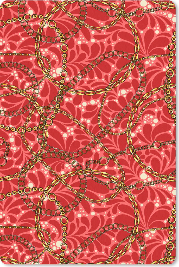 MuchoWow Mauspad Mousepad Muster - Gold - Halskette - Rot 40x60 cm - Mousepads - Maus Mat - Pad - Mausunterlage - Schreibtisch Accesoire