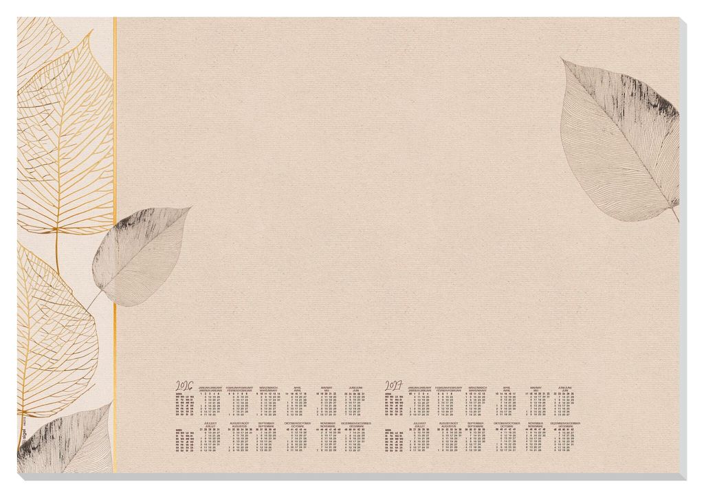 sigel Papier-Schreibunterlage "Natural Leaves" 595 x 410 mm ca. DIN A2 30 Blatt