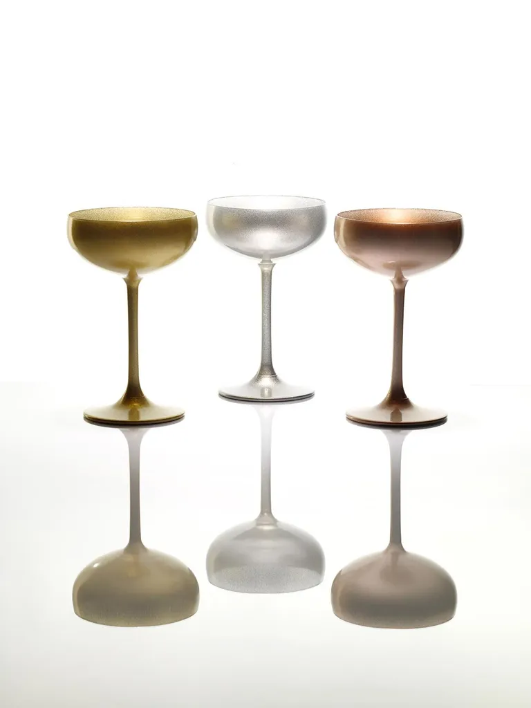 Stölzle Lausitz ELEMENTS Set 6 Coppe Cocktail Bianco Oro 230ml Professionale - 4
