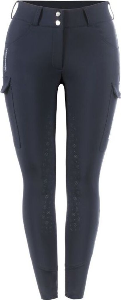 Cavallo Cintia Cargo Reithose elegante, modische Reithose aus komfortablem, innen darkblue Sportswear HW 2024, Größe:34