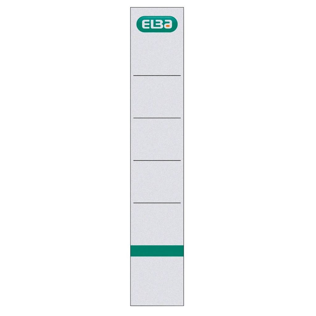 ELBA Rückenetikett für Aktenordner - weiß (Packung mit 10) Produktbild 