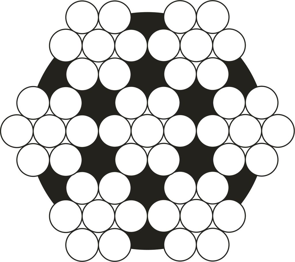 Drahtseil ø 6mm - Edelstahlseil mit 7x7 Litzen - Drahtseilrolle mittelweich, Edelstahl A4