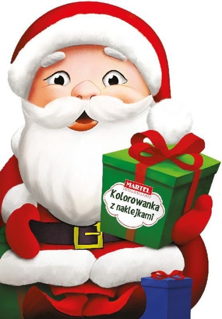 Malbuch mit Aufklebern Weihnachtsmann Martel Produktbild 