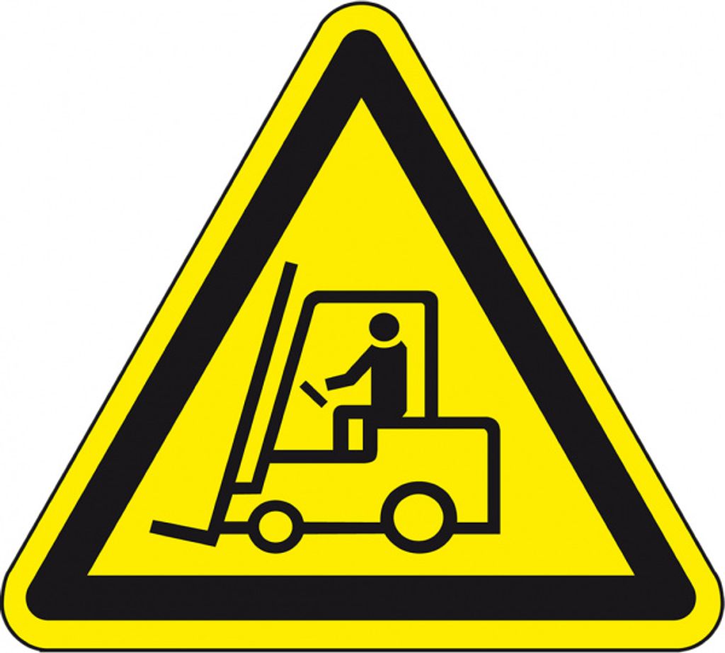 Dreifke Warnschild Warnung vor Flurförderzeugen, praxisbewährt, Kunststoff, ...