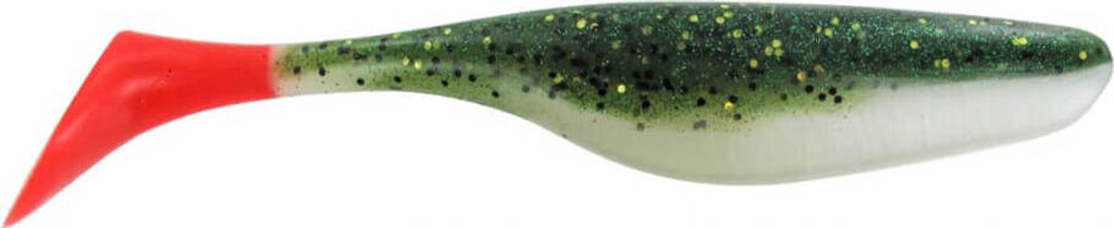 Jenzi River Shad USA-Bass Gummiköder grün weiß blut 15cm 1 Stück