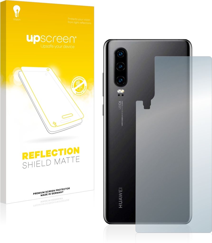 upscreen Schutzfolie für Huawei P30 (Rückseite) Folie Matt Entspiegelt Anti-Reflex