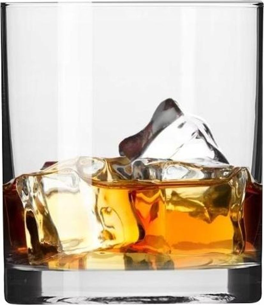 KROSNO Gläser 6x220ml für WHISKY-GETRÄNKE Wasser BALANCE CRYSTALINE GLASS
