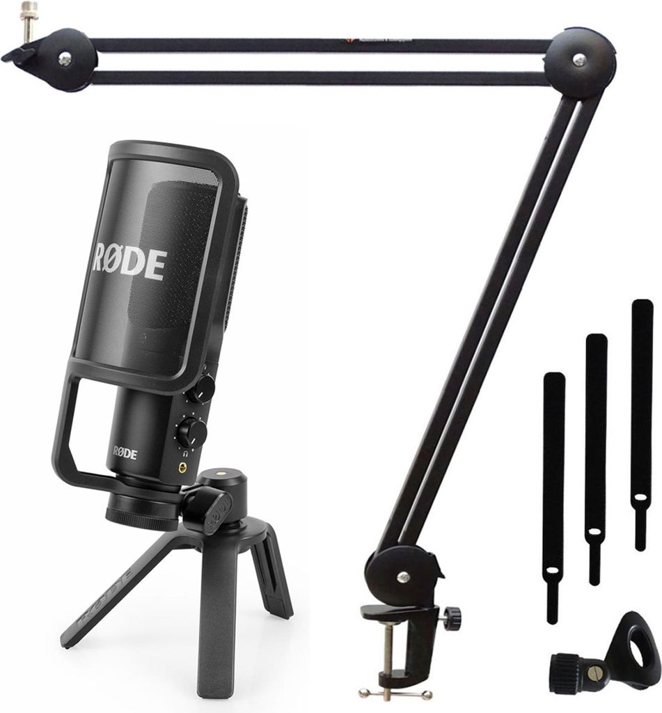 Rode NT-USB+ Microphone à condensateur USB avec bras Image du produit 