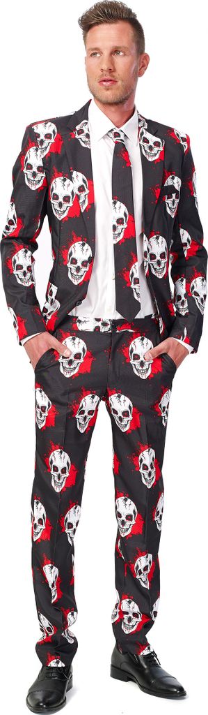SuitMeister Skull Blood Kostüm Anzug - Halloween Größe: M