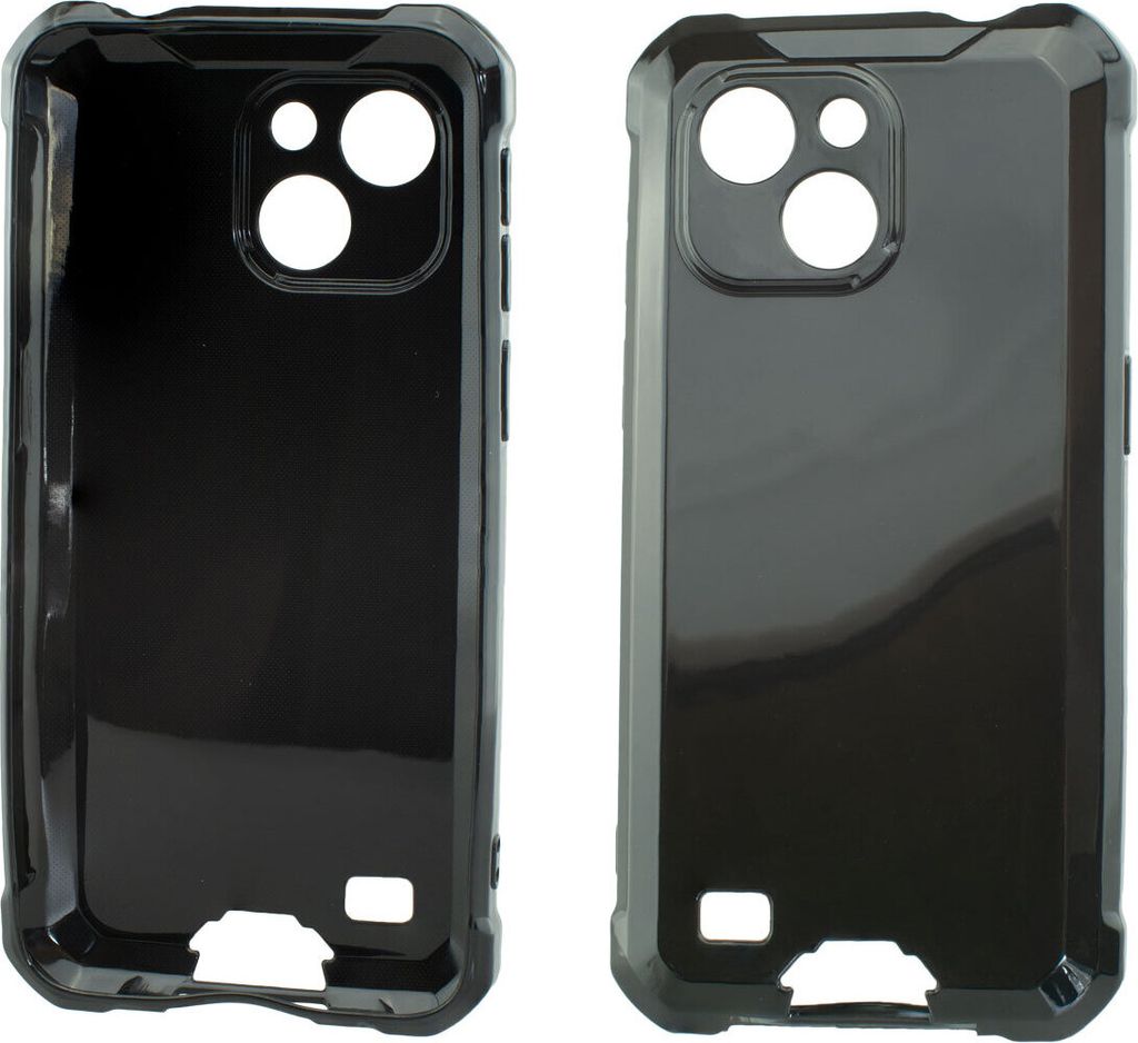 caseroxx Schutz-Hülle TPU-Hülle kompatibel mit Oukitel WP32, Gummi Handy Tasche schwarz