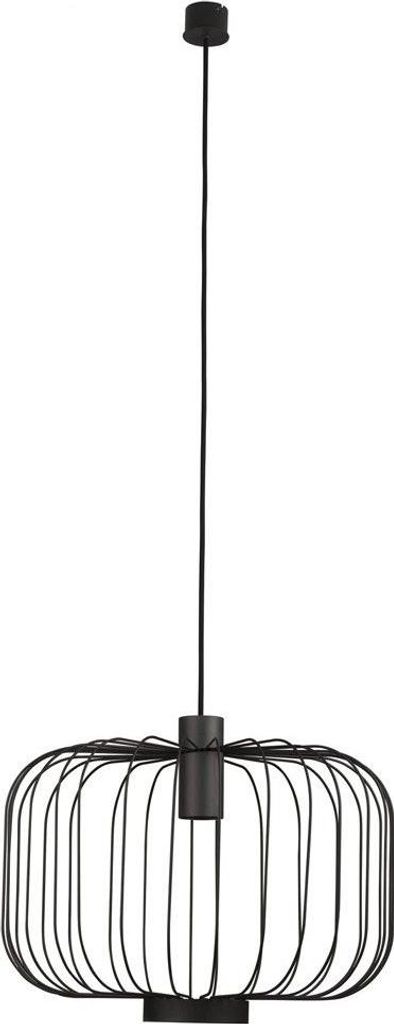 Cages L Gitter-Pendelleuchte 48cm Schwarz Rund