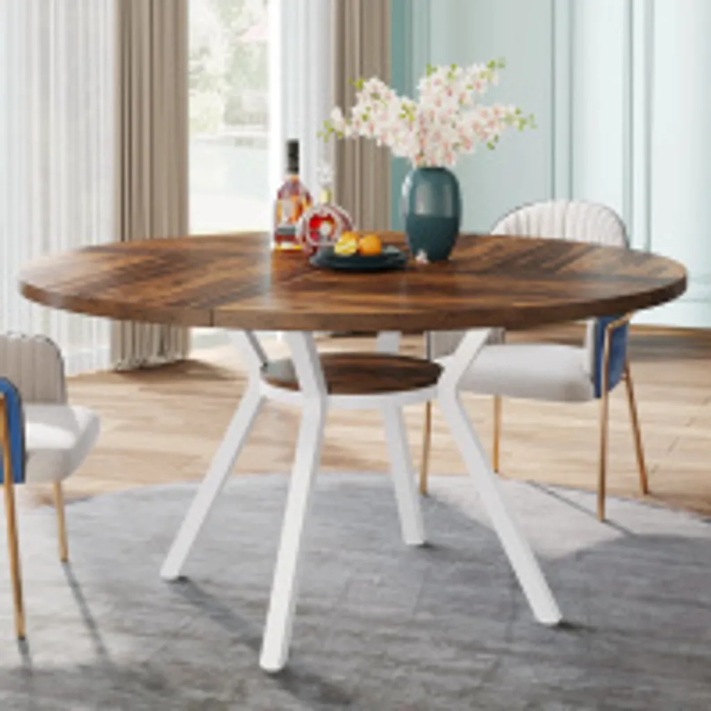 Miglior Tavolo Rotondo Bianco 120cm Tribesigns: Stile Moderno Top