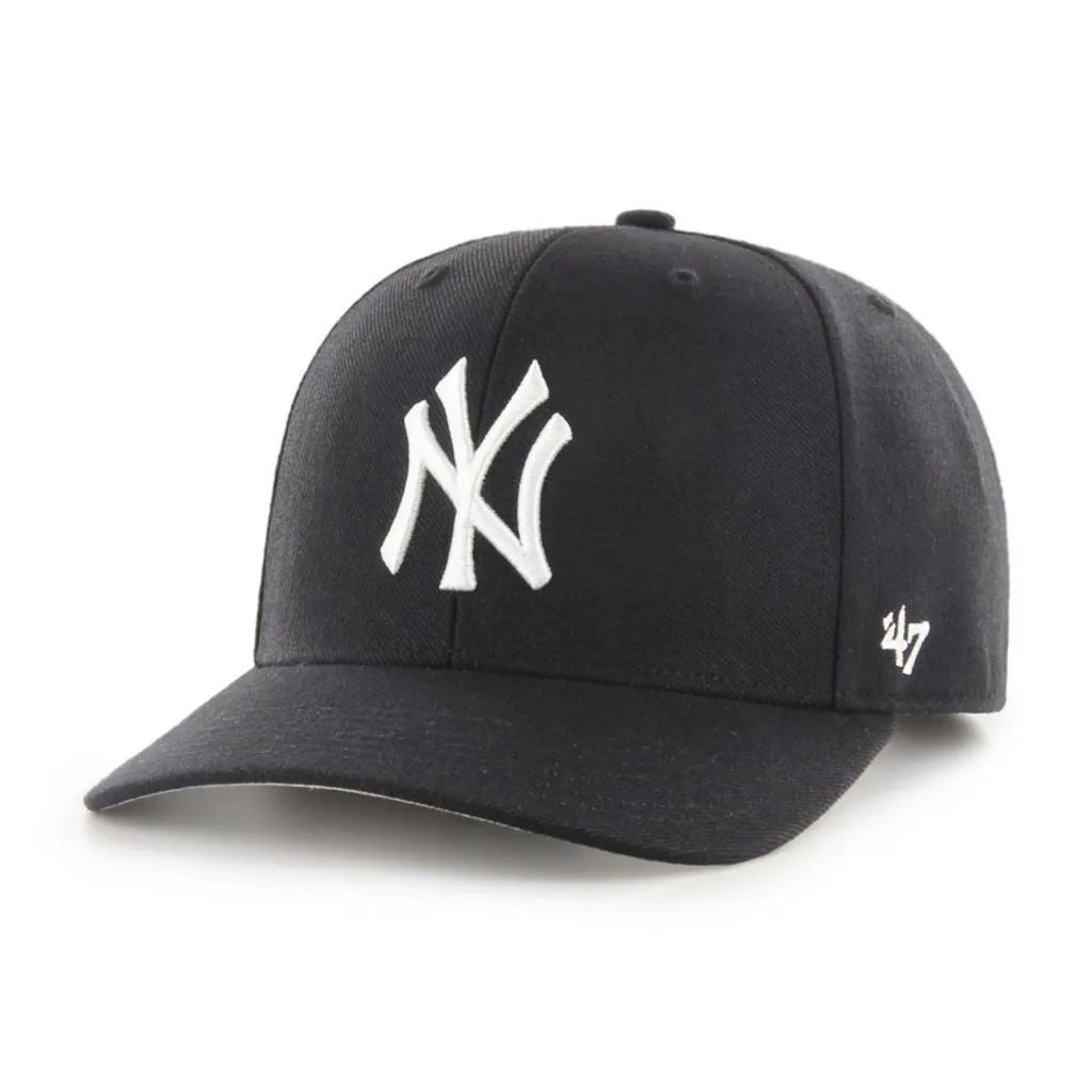 Casquette NY Yankees Noire Profile Bas - Textile Coton Confortable 47