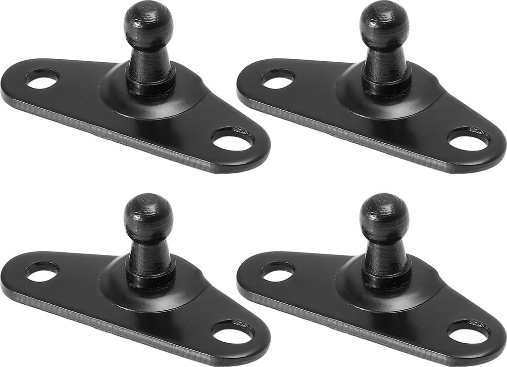 4 x 10 mm Auto Kugelbolzen Montagehalterungen schwarz für Gasdruckfedern