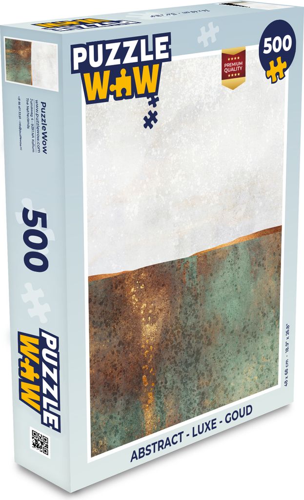 MuchoWow Puzzle 500 Teile Abstrakt - Luxus - Gold - Denken - Spiel - Toy