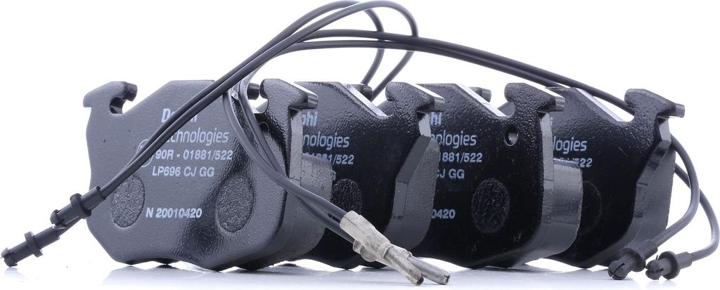 DELPHI Bremsbeläge Satz Vorne Bremsklötze passend für PEUGEOT 106 II Schrägheck (1A, 1C) LP696