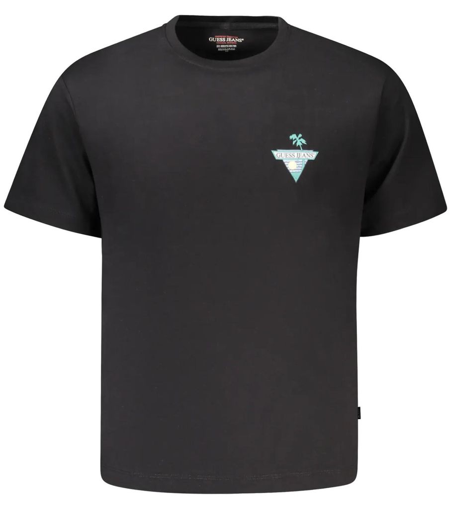 GUESS JEANS Herren KURZARM-T-SHIRT Schwarz M5GI55K8FQ4_NEJBLK : Größe - M Größe: M
