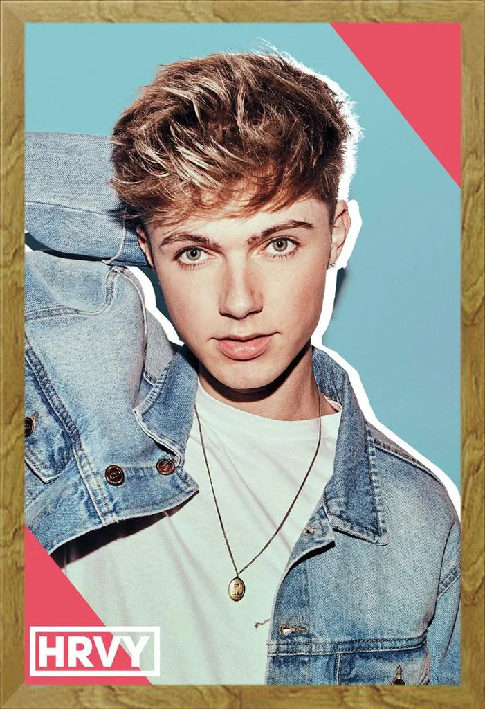 Poster HRVY Pin Up con Cornice Shinsuke Rovere 61x91.5cm Vetro Acrilico