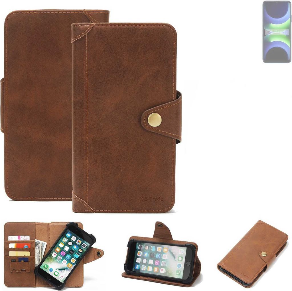 K-S-Trade Handyhülle kompatibel mit Huawei Enjoy 70z Schutz Hülle Walletcase Bookstyle Tasche Case Handytasche Wallet Flipcase Cover PolyurethanB...