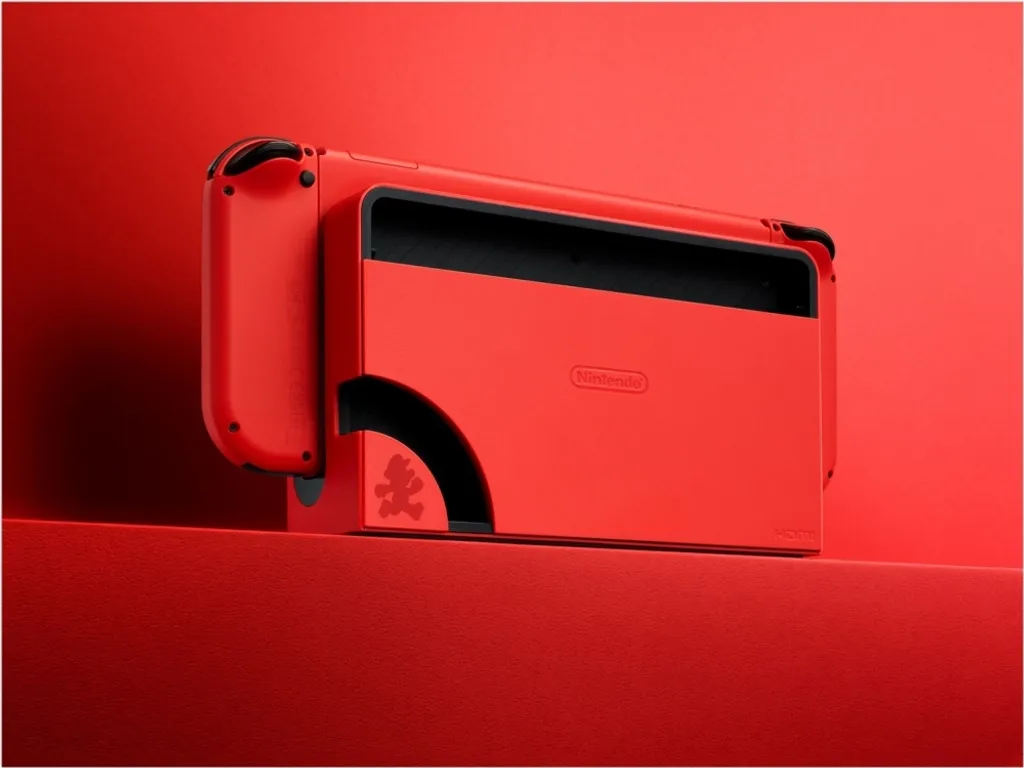 Nintendo Switch modèle OLED Édition Mario Rouge avec écran 7 pouces - 6