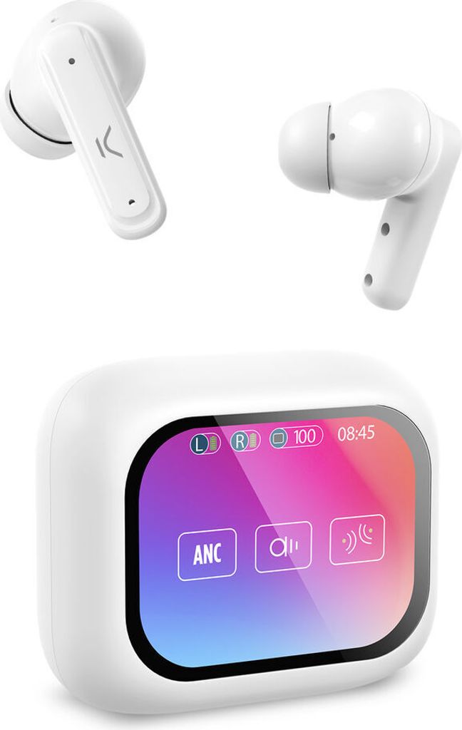 Ksix Vision, True Wireless Stereo (TWS), Anrufe/Musik/Sport/Alltag, 20 - 20000 Hz, Kopfhörer, Weiß