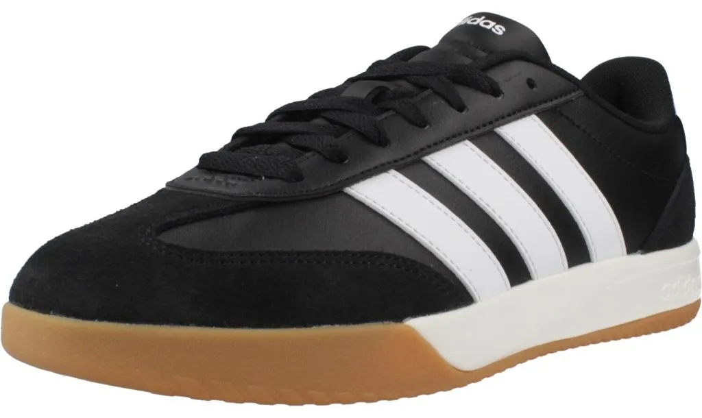 Basket homme Adidas VL Court FC, chaussure de marche urbaine noire