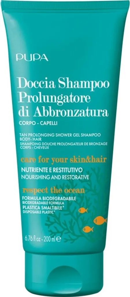 Gel douche prolongateur de bronzage 2 en 1 hydratant corps et cheveux