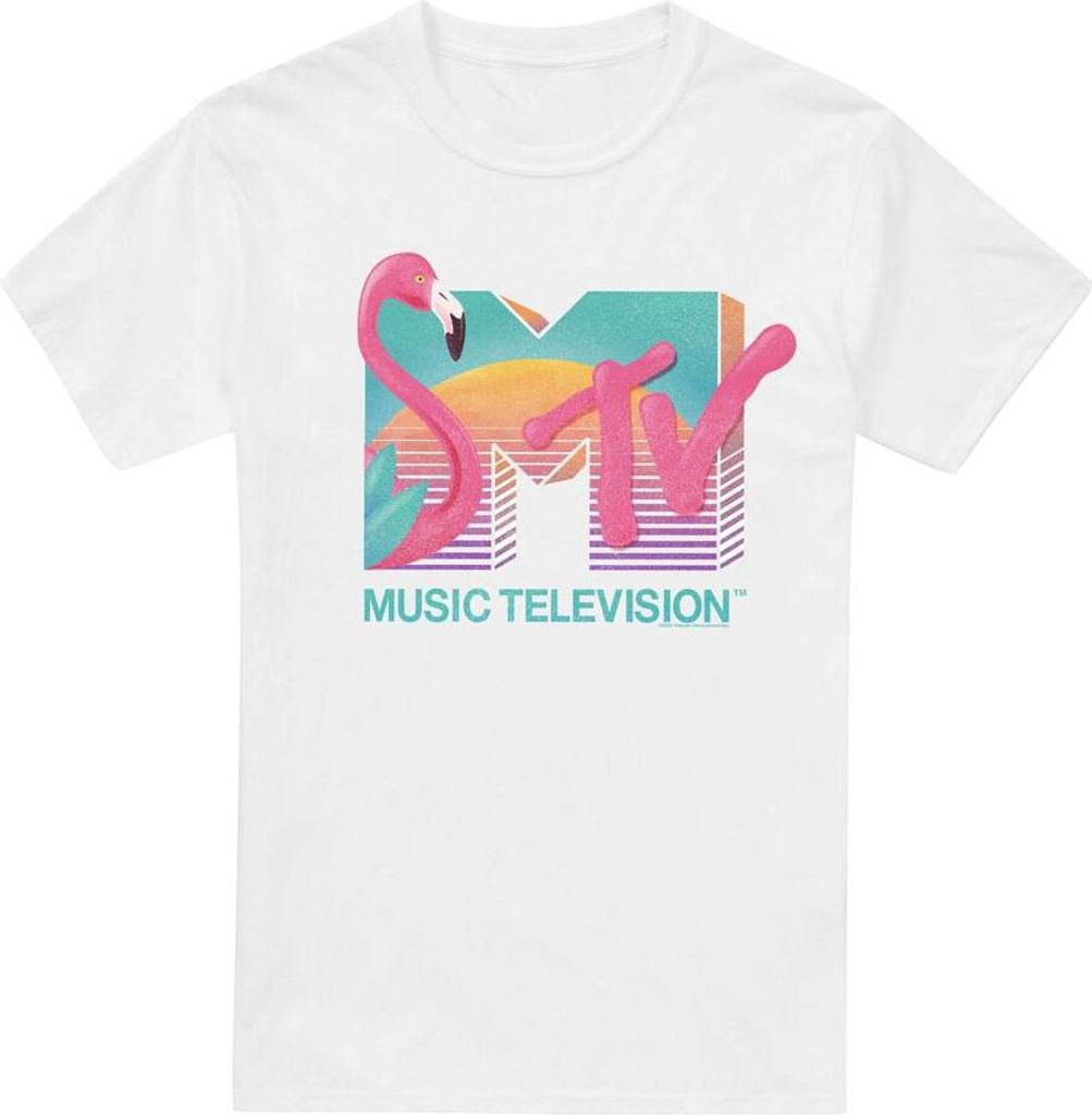 MTV - Tričko pre mužov TV6285 (S) (Biela) Obrázok produktu 