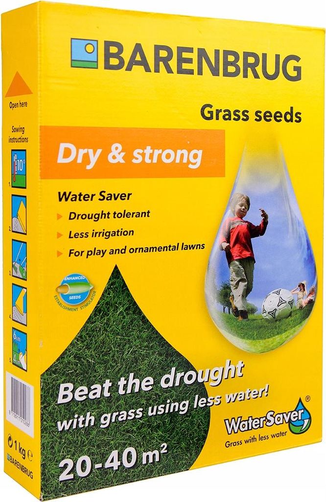 Barenbrug WATER SAVER 1KG Gras, KEIN BEWÄSSERN, Produktbild 