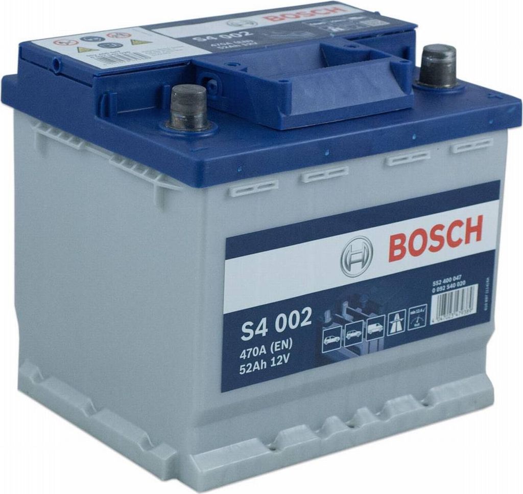 Bosch S4 002 Autobatterie 12V 52Ah 470A Produktbild 