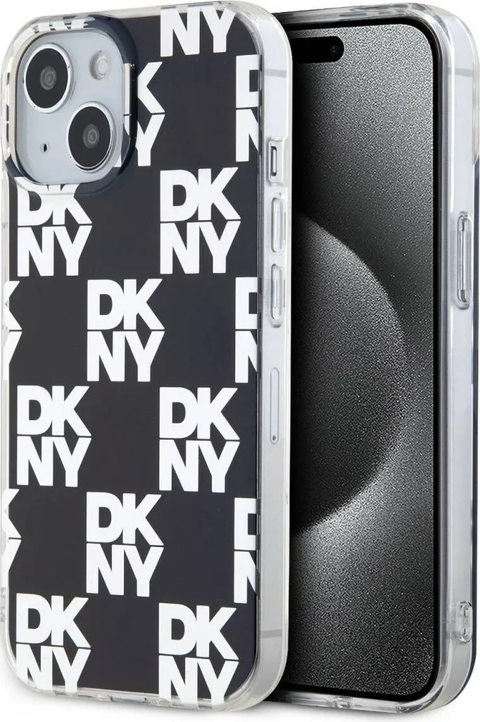 Dkny Dkhcp15Shdlcek Custodia rigida per Iphone 15 / 14 / 136.1 Czarny/Nero Iml a scacchiera Mono Pattern