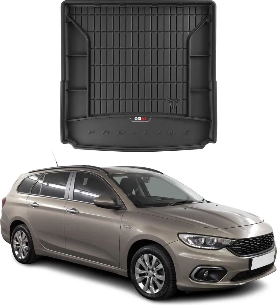 Protezione Bagagliaio Fiat Tipo SW 2016-2025: Vasca in Gomma TPE OMAC