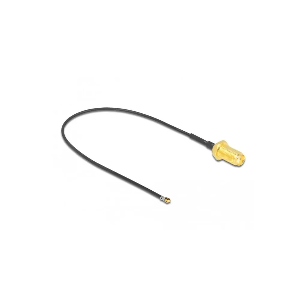 Delock Cavo SMA a MHF 4L LK 20cm 1.37mm - Blocco Meccanico Anti-Vibrazioni