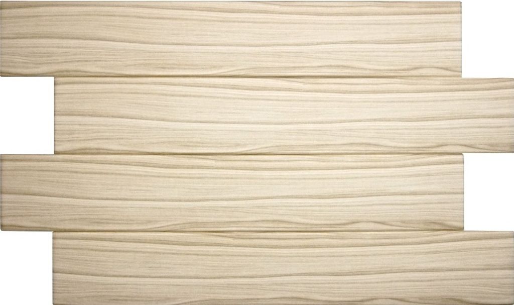 A close-up, flat lay view of four wooden planks arranged horizontally.