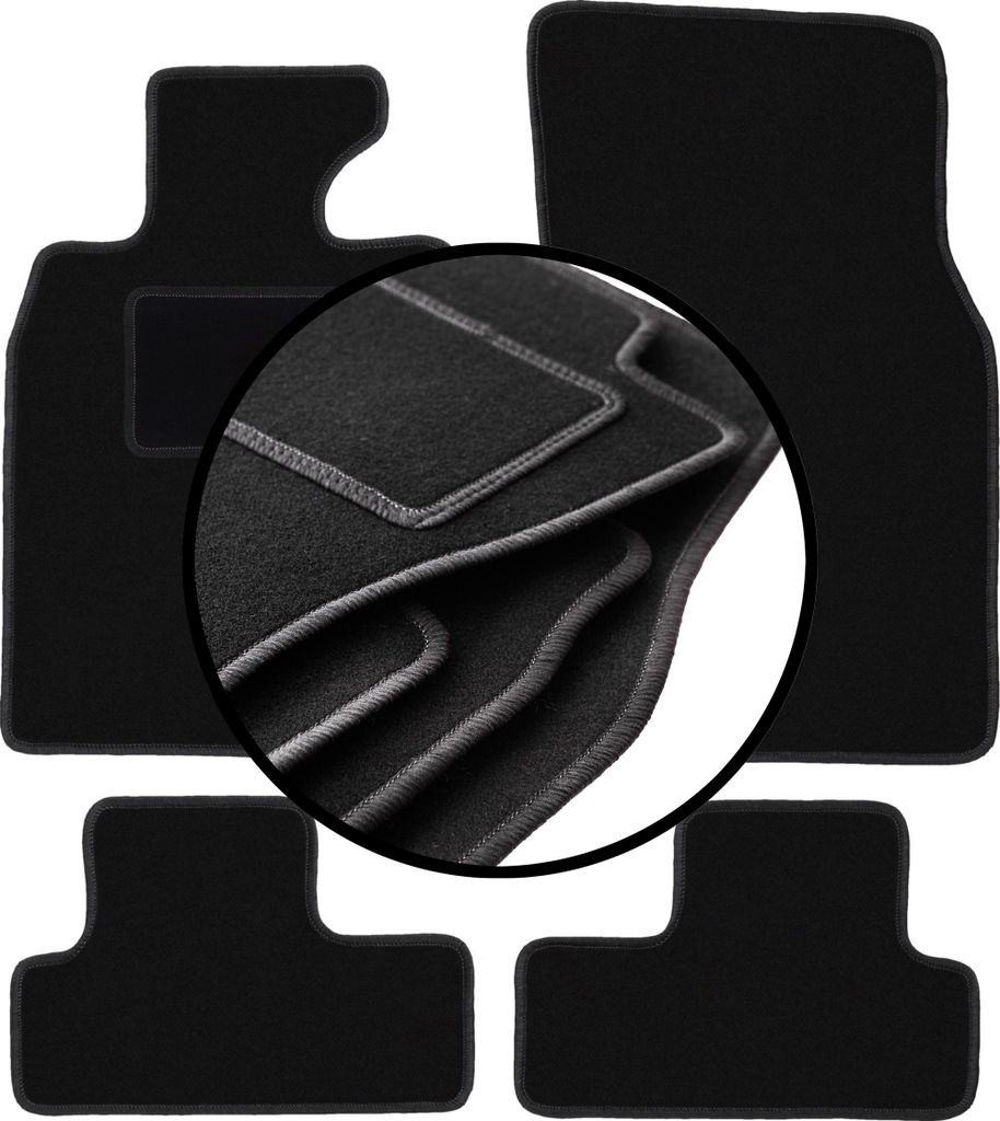 Komplettset Veloursmatten für: Mini Cooper R56 Schrägheck (2006-2013)