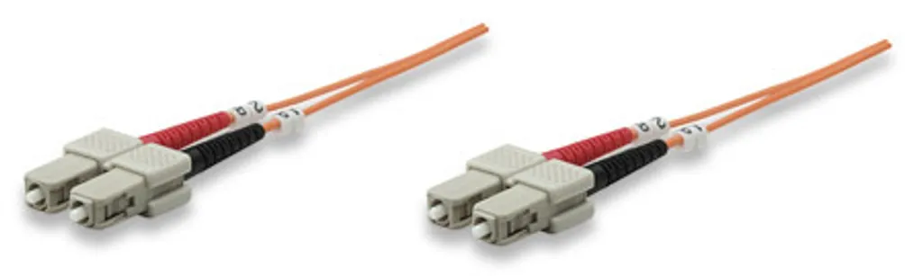 Jarretière optique SC-SC Multimode OM1 de 3 mètres INTELLINET Orange - 2