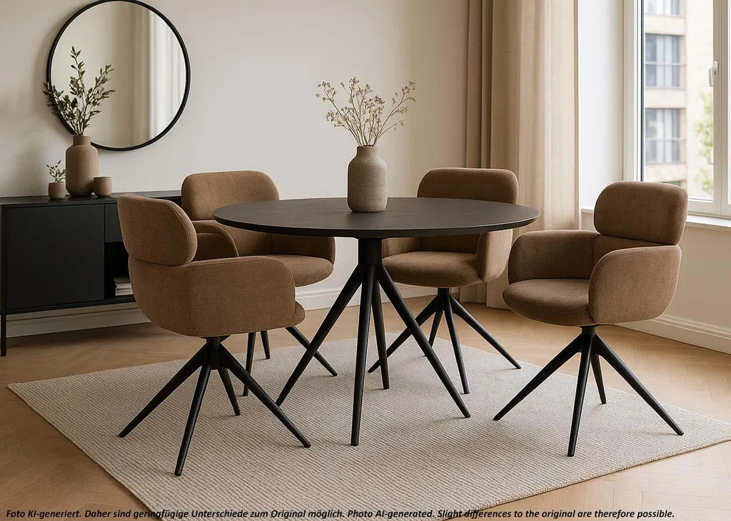 Chaise de salle à manger pivotante idéale pour table de séjour moderne - 9