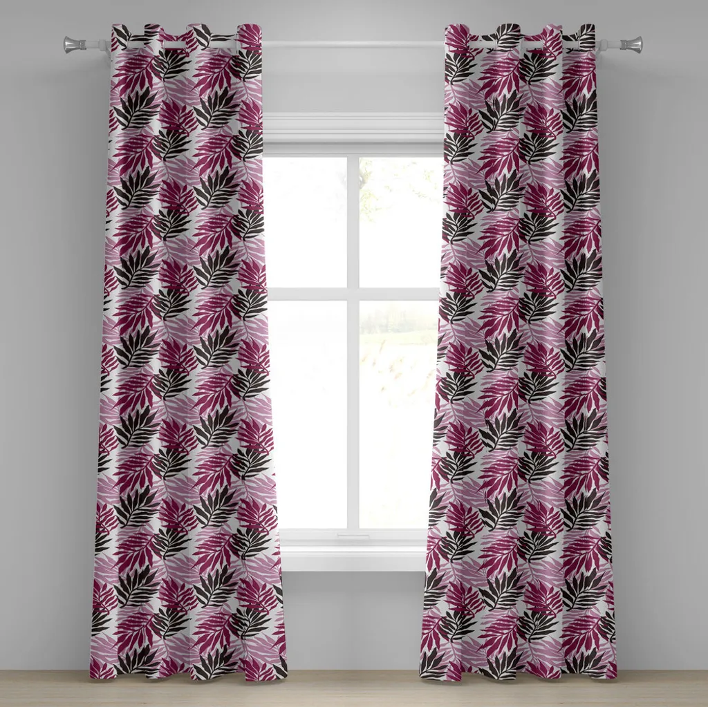 Rideau Jungle Tropicale pour cacher le vis-à-vis 280 x 175 cm Rose