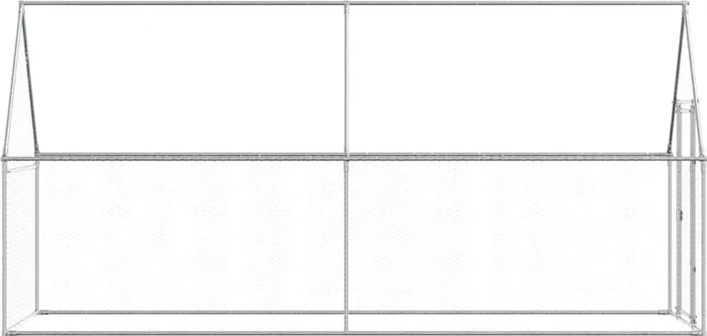 VIDAXL - Casetta Cani Corsa Grigio Chiaro 214x253x181 cm Acciaio