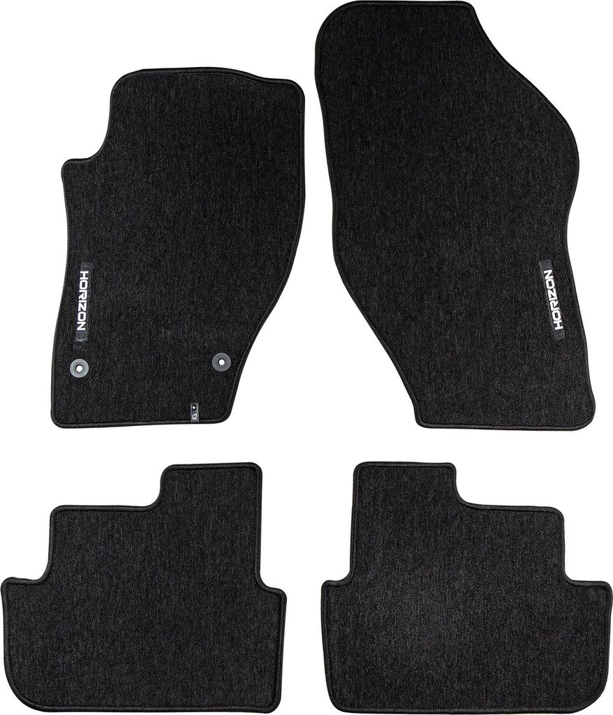 Velours Fußmatten für Peugeot 308 I 2007-13 Autoteppich Automatten Schwarz 4tlg